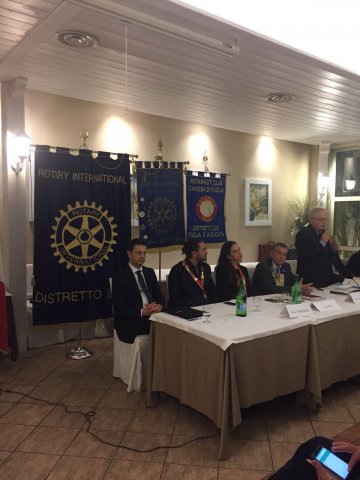 Celebrazione della Costituzione dell'Interact Club di Canosa